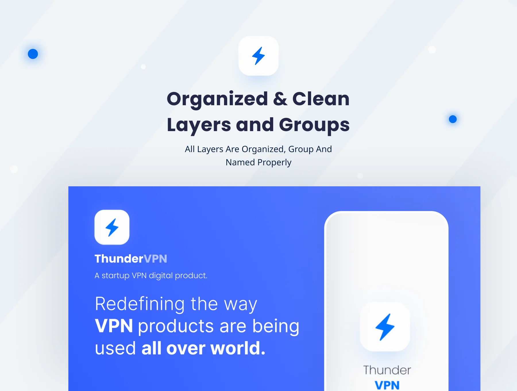 Thunder - A Premium Pitch Deck Presentation Kit for VPN Mobile Apps 7