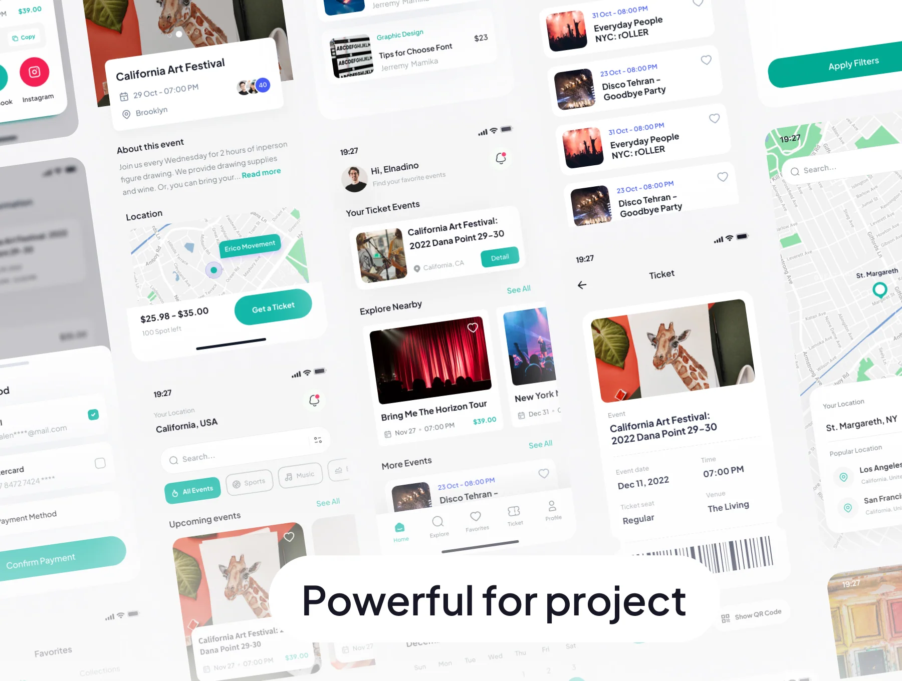 Ticketin - Event Ticket Booking App UI Kit 5