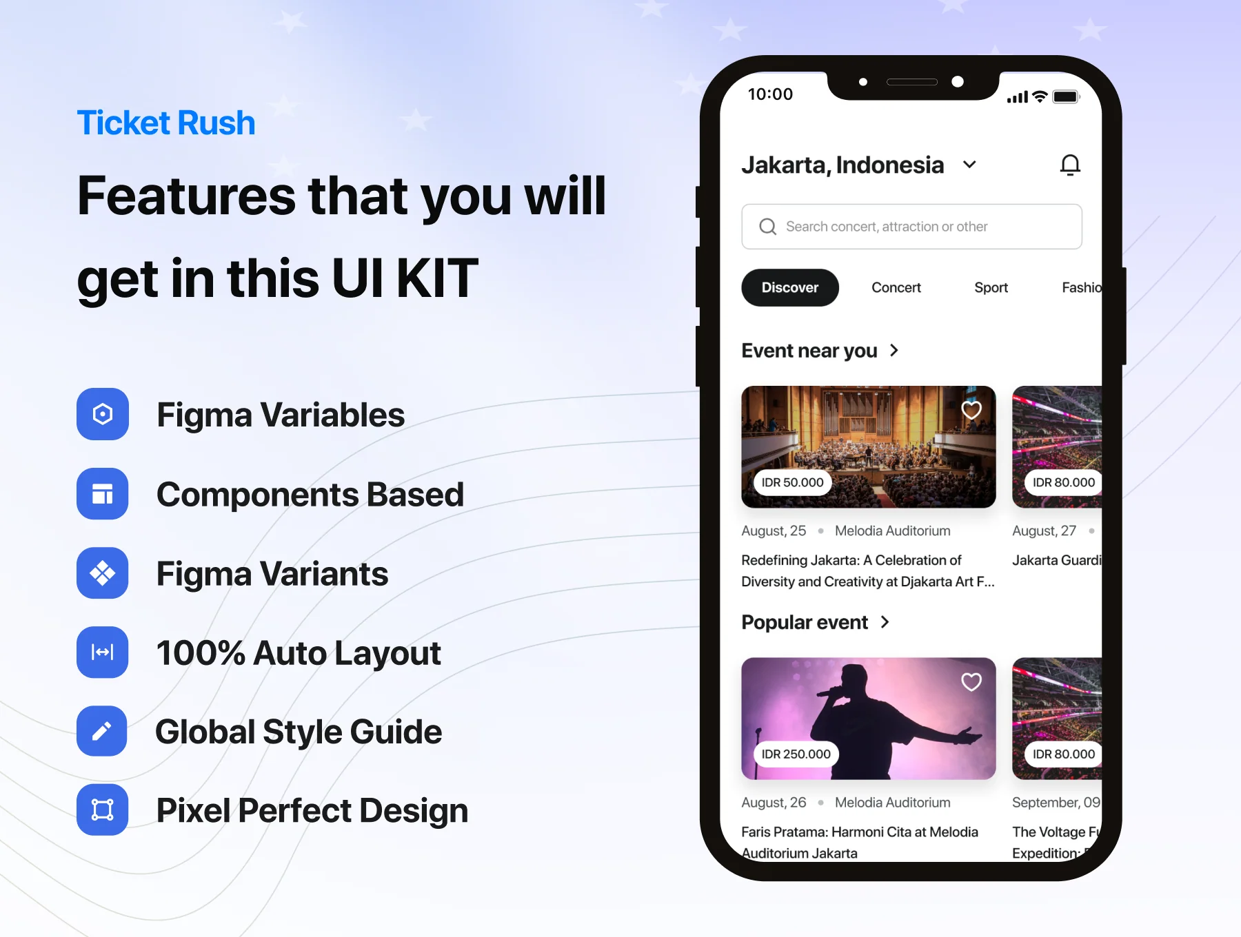 TicketRush: Event Booking App UI KIT 2
