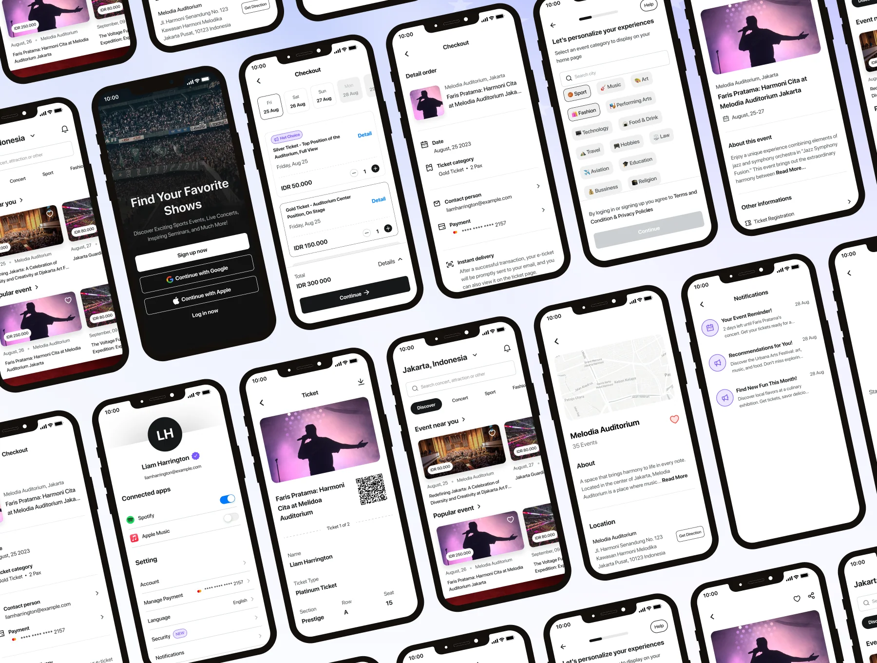 TicketRush: Event Booking App UI KIT 4