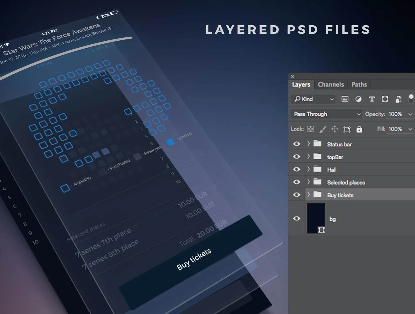 Cinema Tickets UI Kit 5