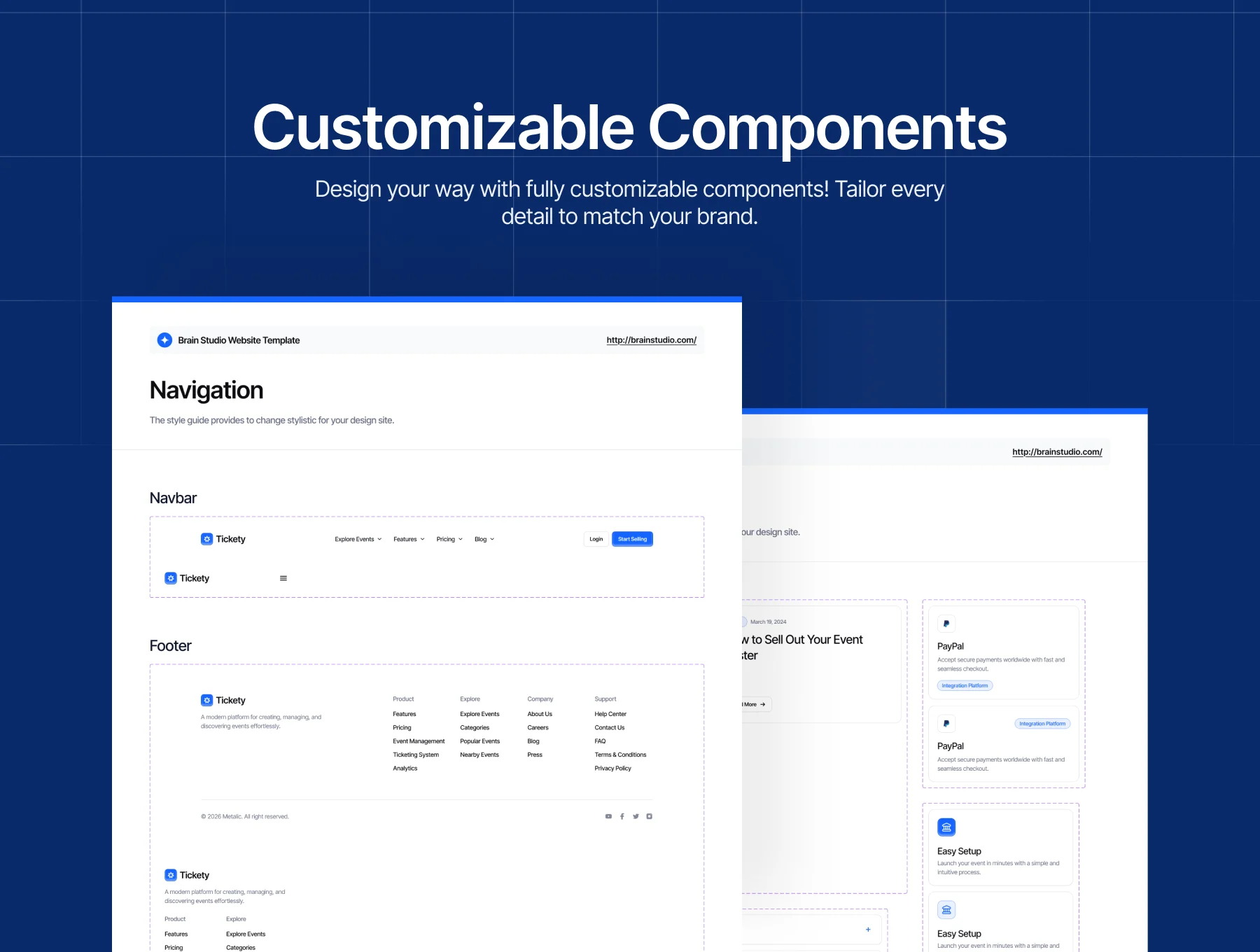 Tickety — Event Ticketing Website & SaaS UI Kit 4