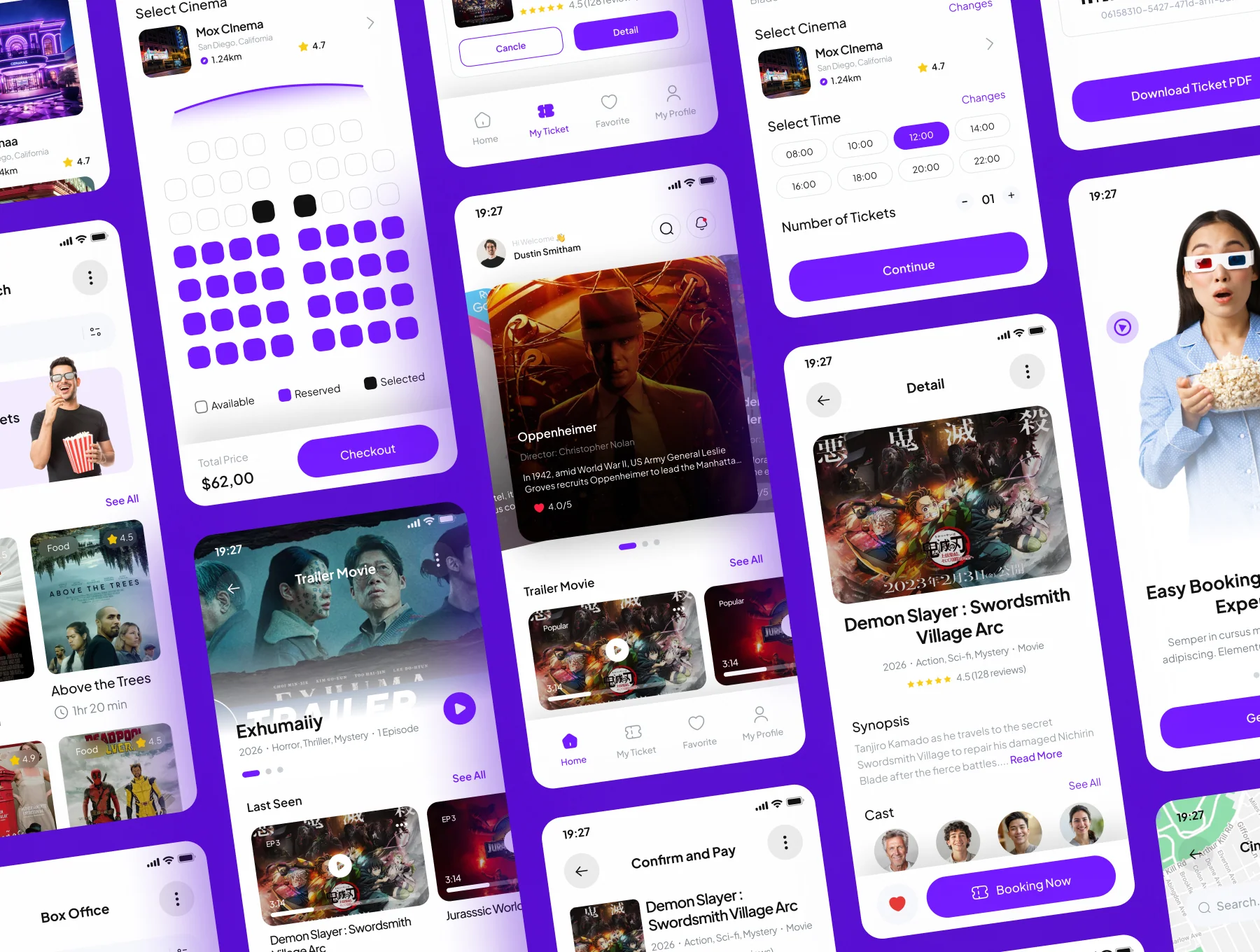 TickFlix -  Ticket Movie Booking Mobile App UI Kits 5