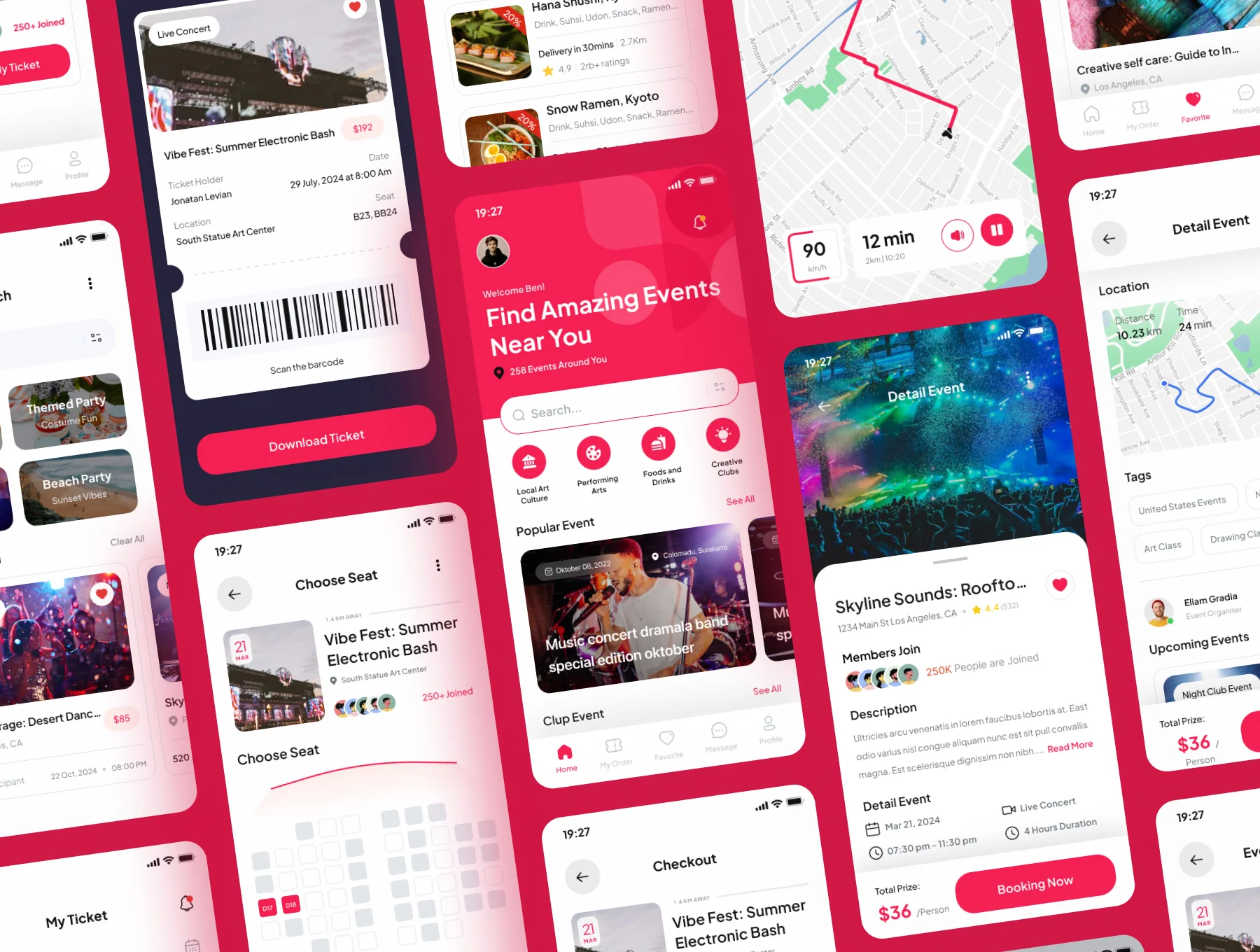 Tickla - Event Booking Ticket Mobile App UI Kit 5