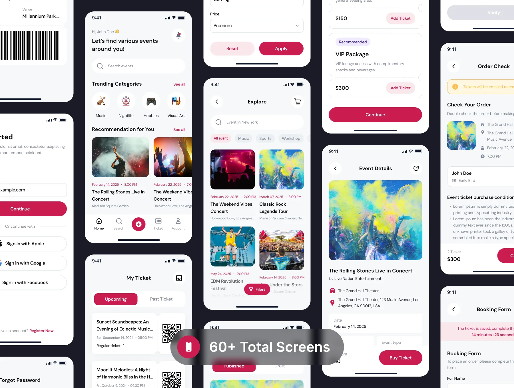 Tickme - Event Booking App UI Kit 5