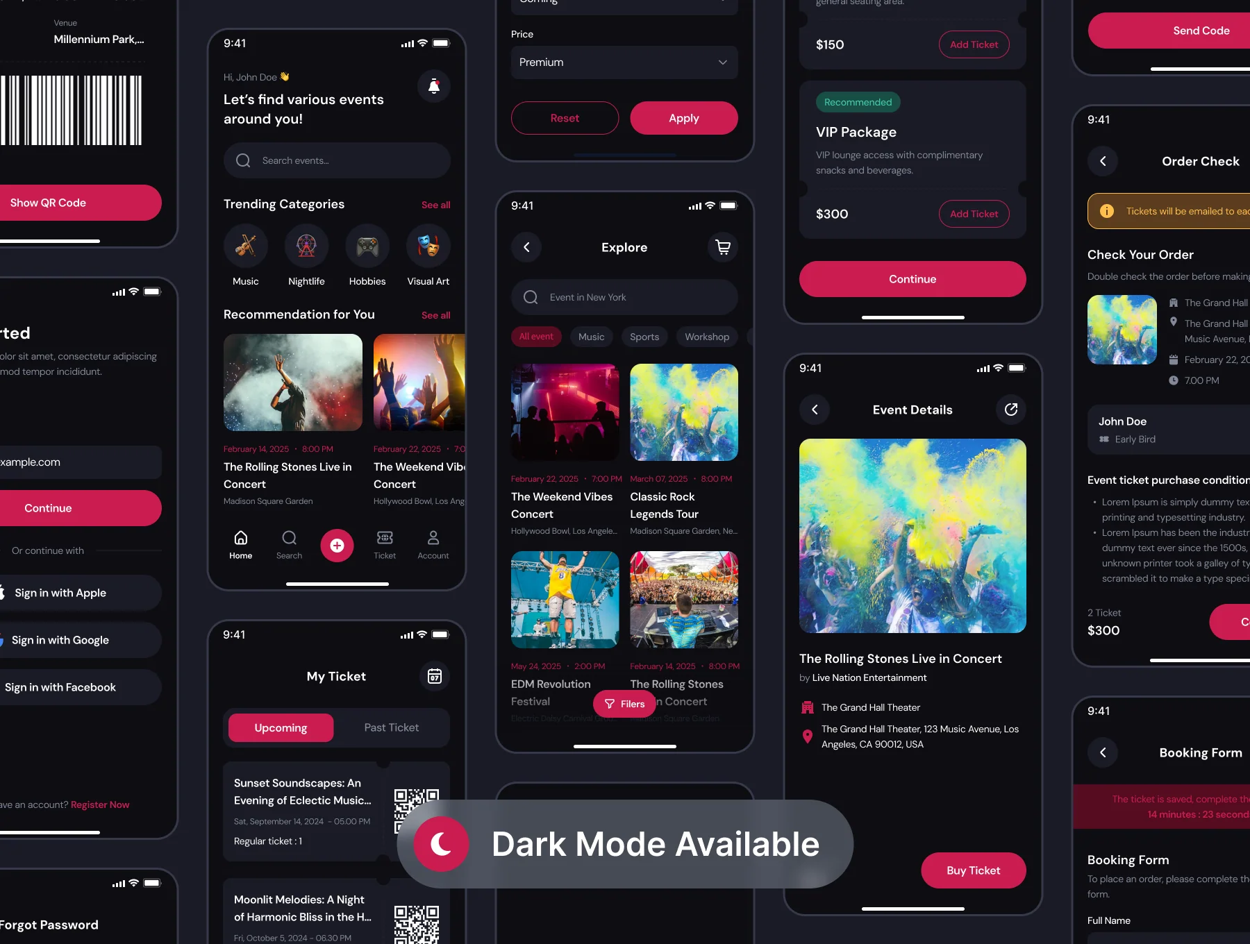 Tickme - Event Booking App UI Kit 6