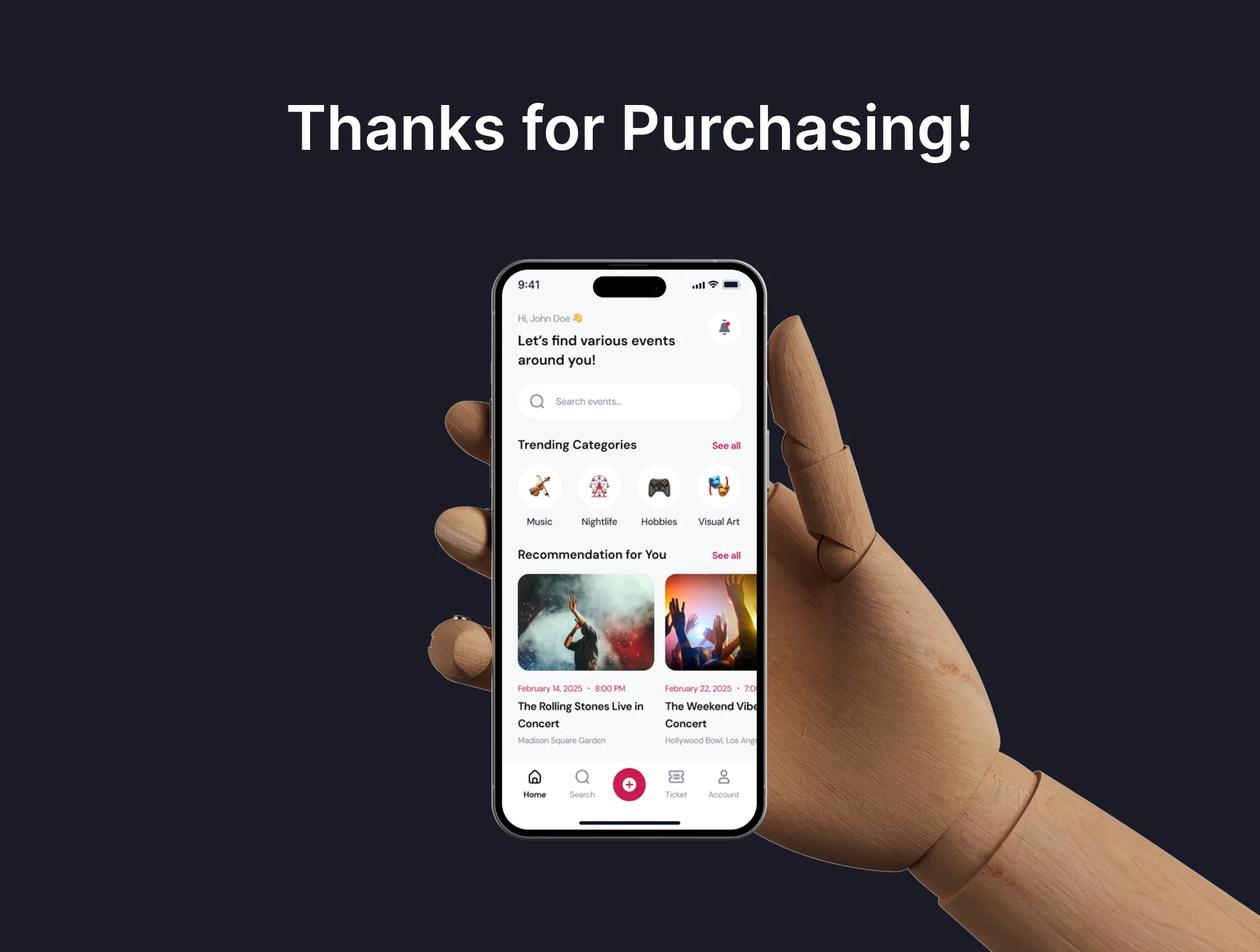 Tickme - Event Booking App UI Kit 8