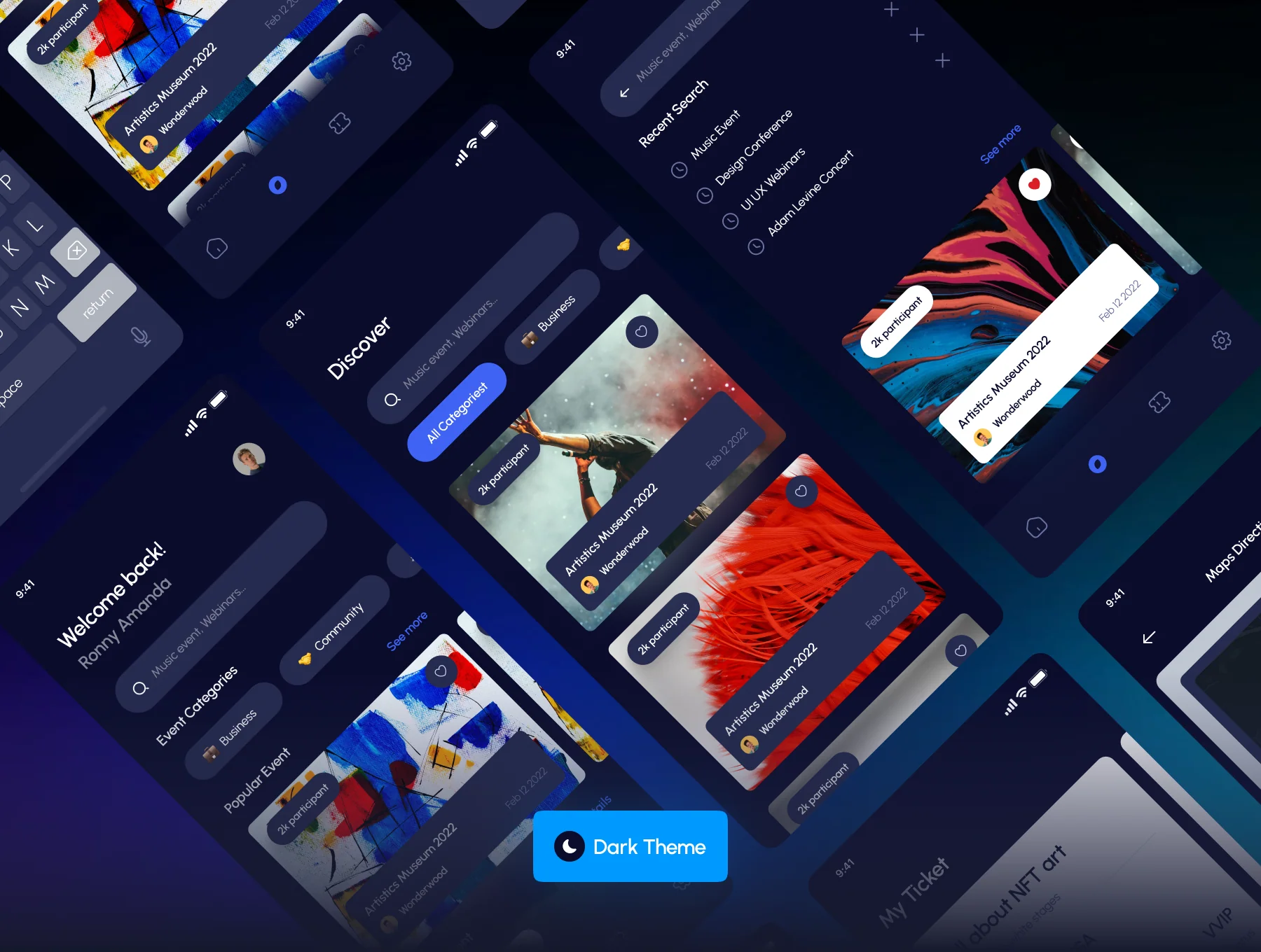 Tickme - Event Ticket App UI Kit 2