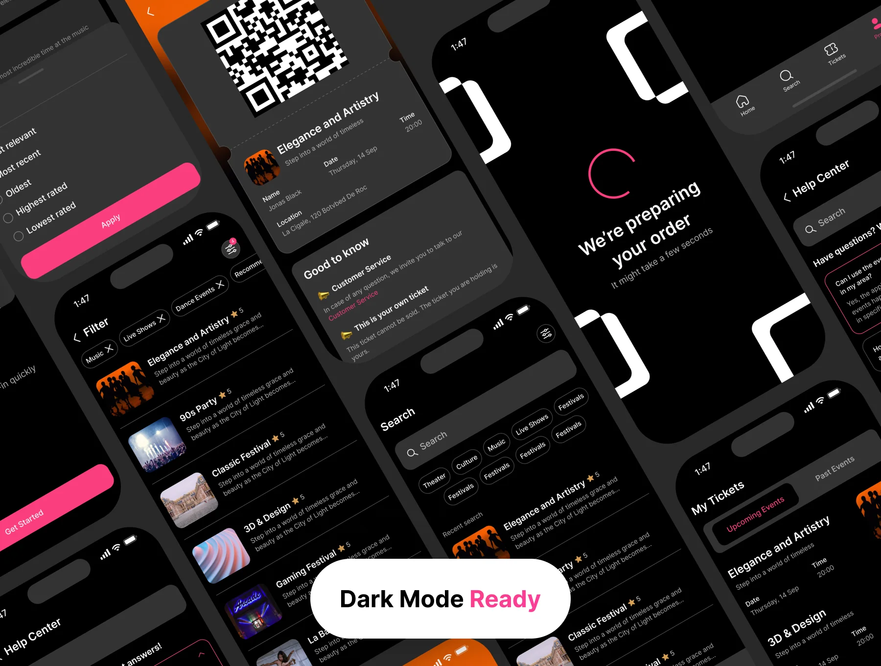 TickTech - Events Mobile App UI Kit 4