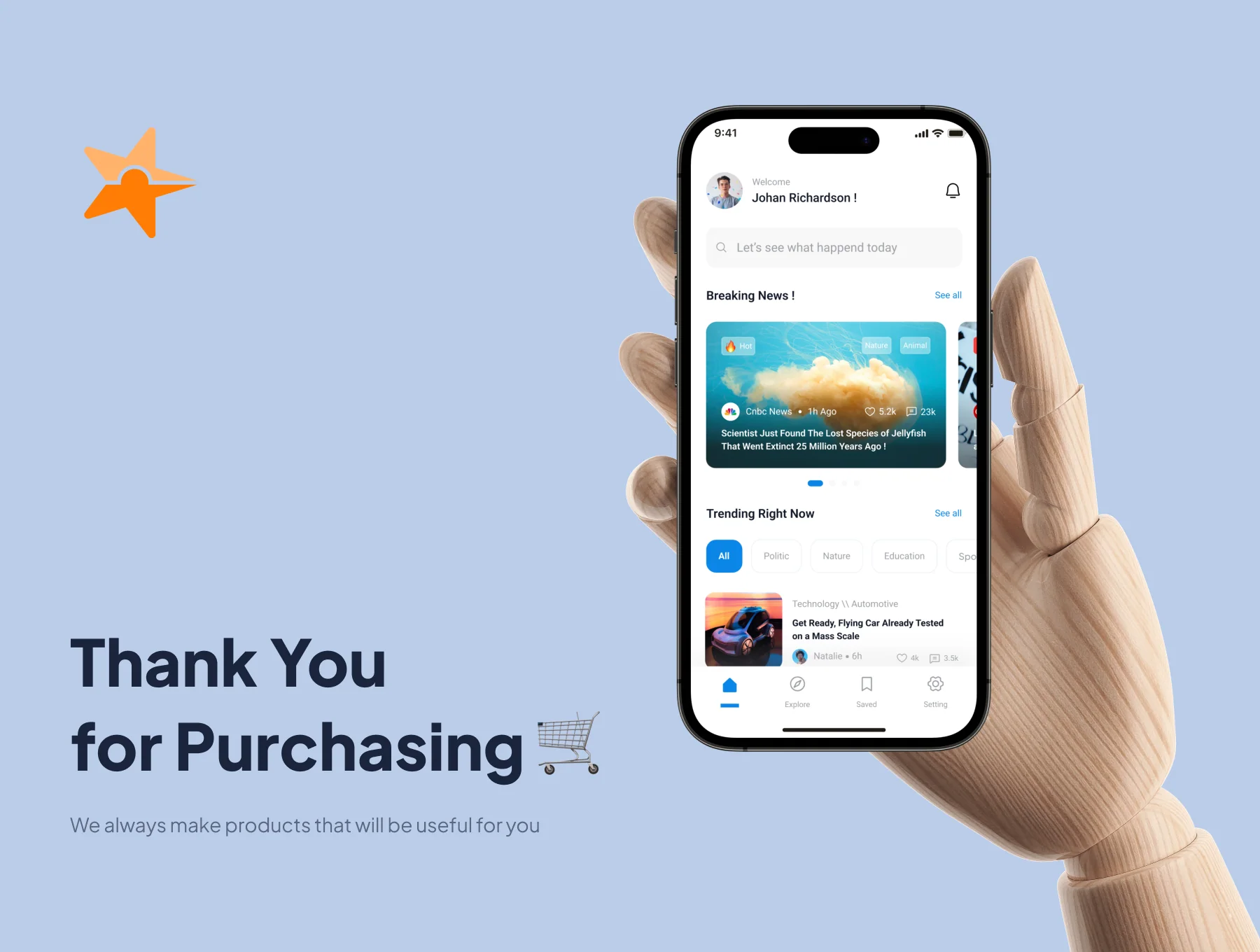 Tidings - News App UI KIT 6
