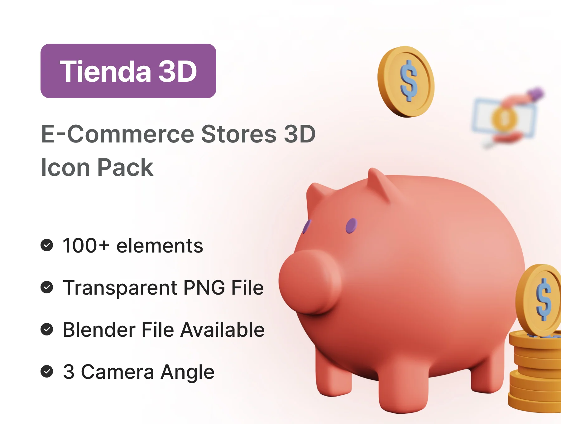 Tienda E-commerce V2 – Best 3D illustrations for E-commerce Stores