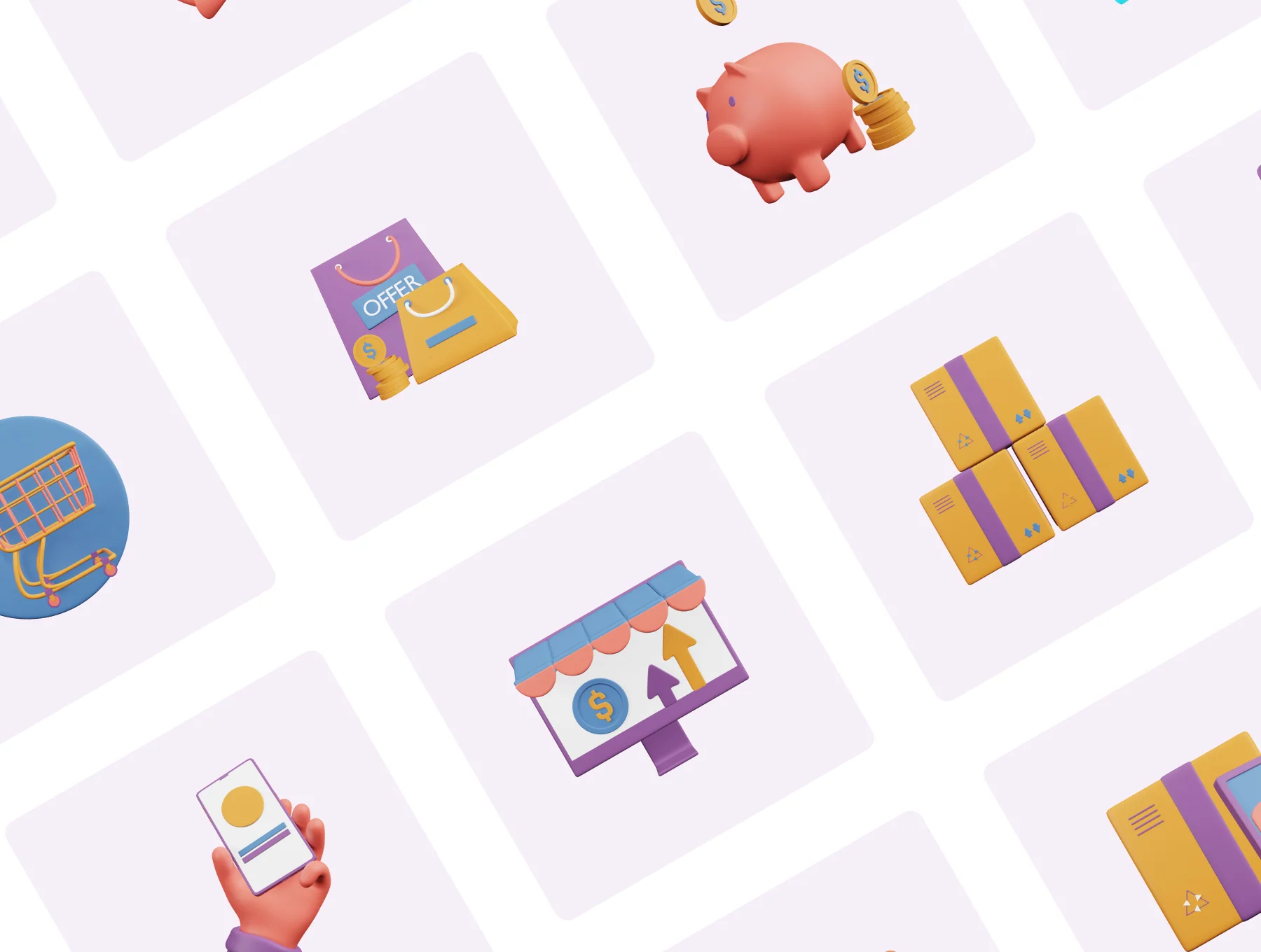 Tienda E-commerce V2 –  Best 3D illustrations for E-commerce Stores 5