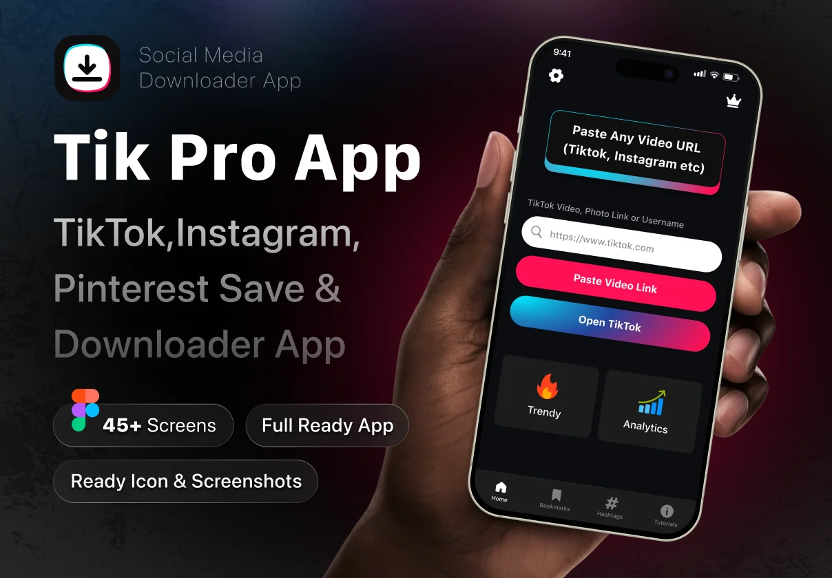 Tik Pro - Social Media Downloader App
