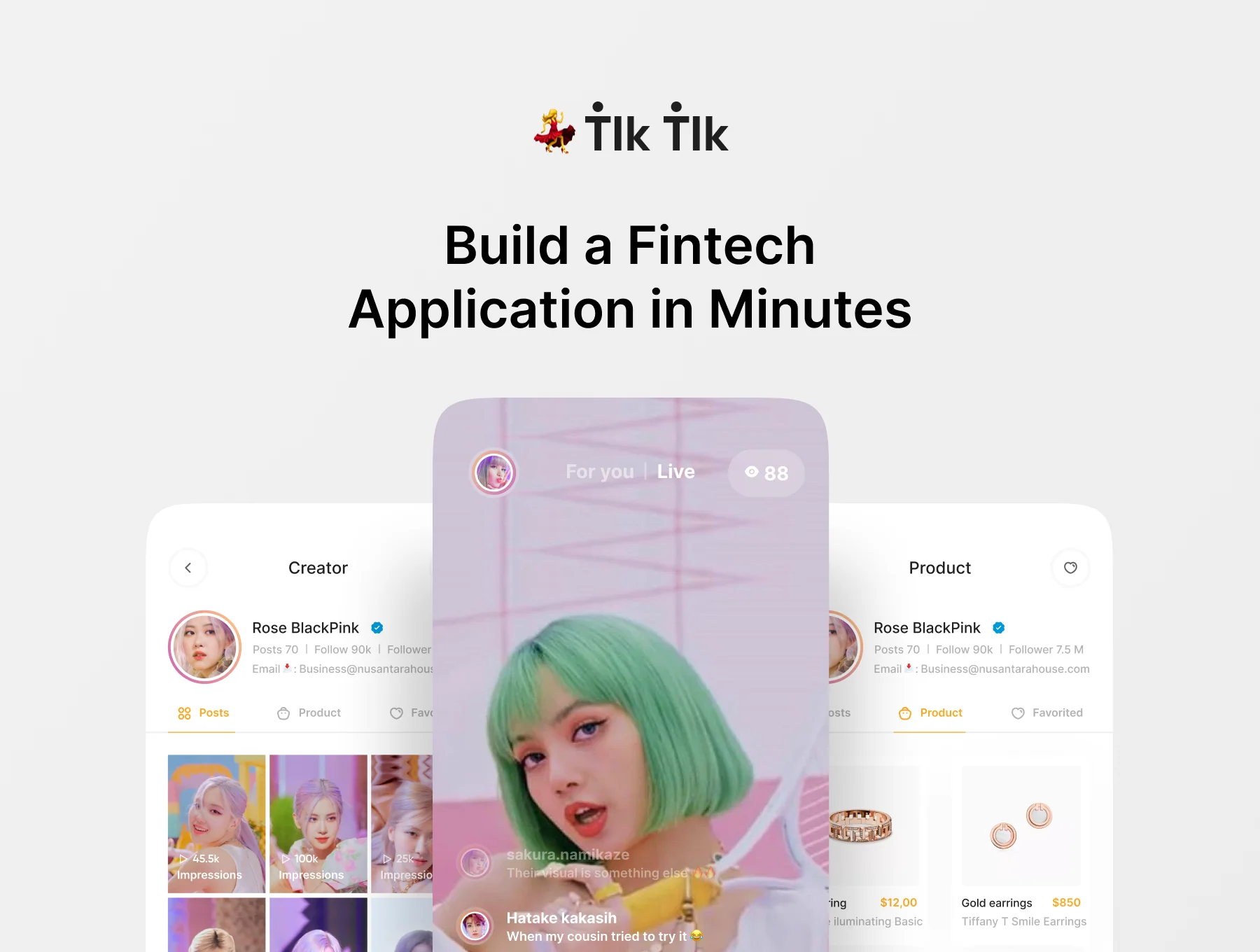 Tik Tik -  Social Media UI KIT 💃 2