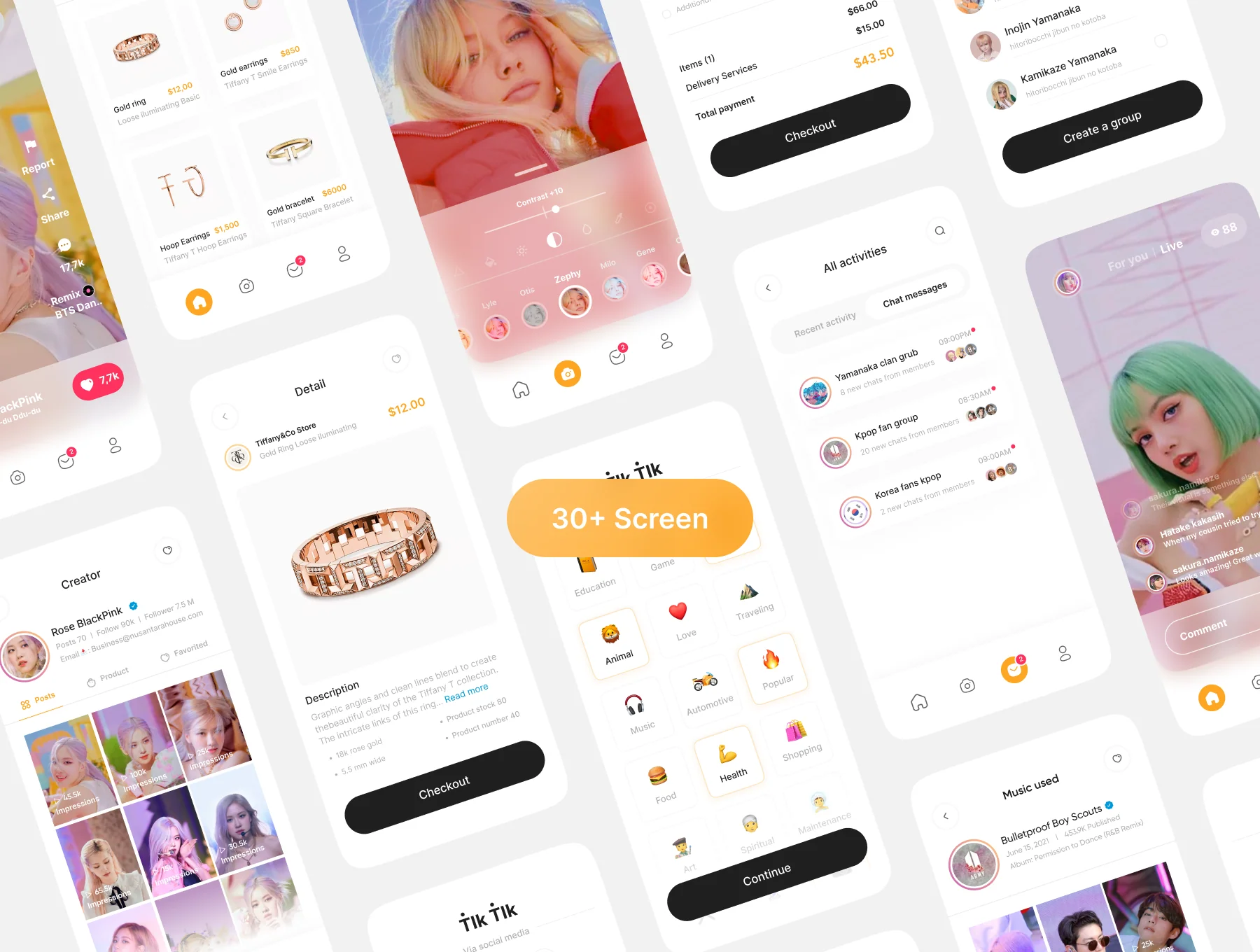 Tik Tik -  Social Media UI KIT 💃 4