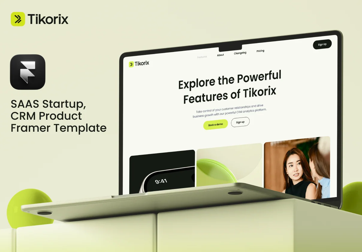 Tikorix · CRM & SaaS Business Automation. Framer Template