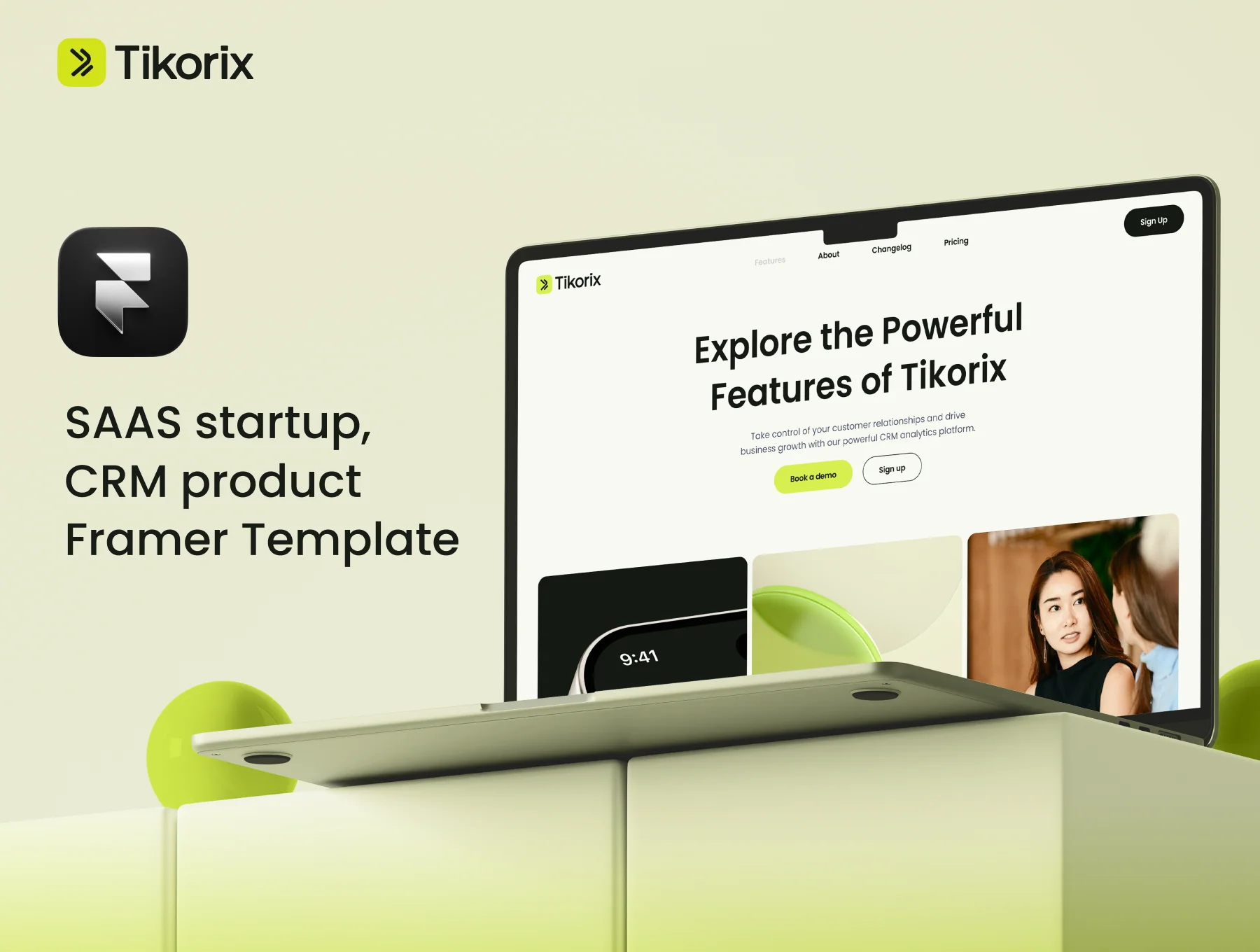 Tikorix · CRM & SaaS Business Automation. Framer Template
