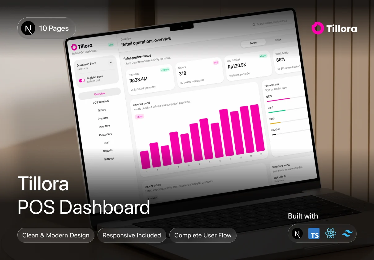 Tillora - POS Dashboard