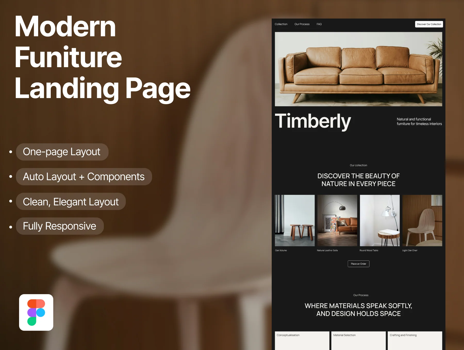 Timberly – Modern Furniture UI Kit