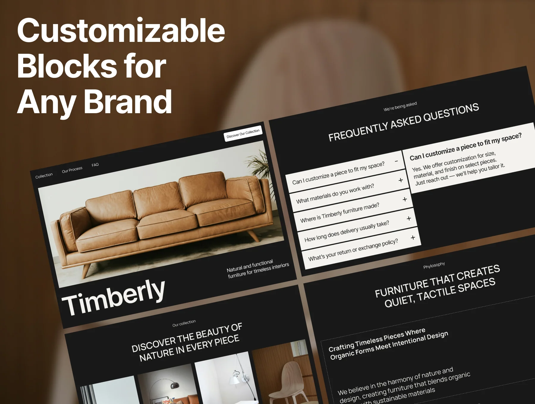 Timberly – Modern Furniture UI Kit 3