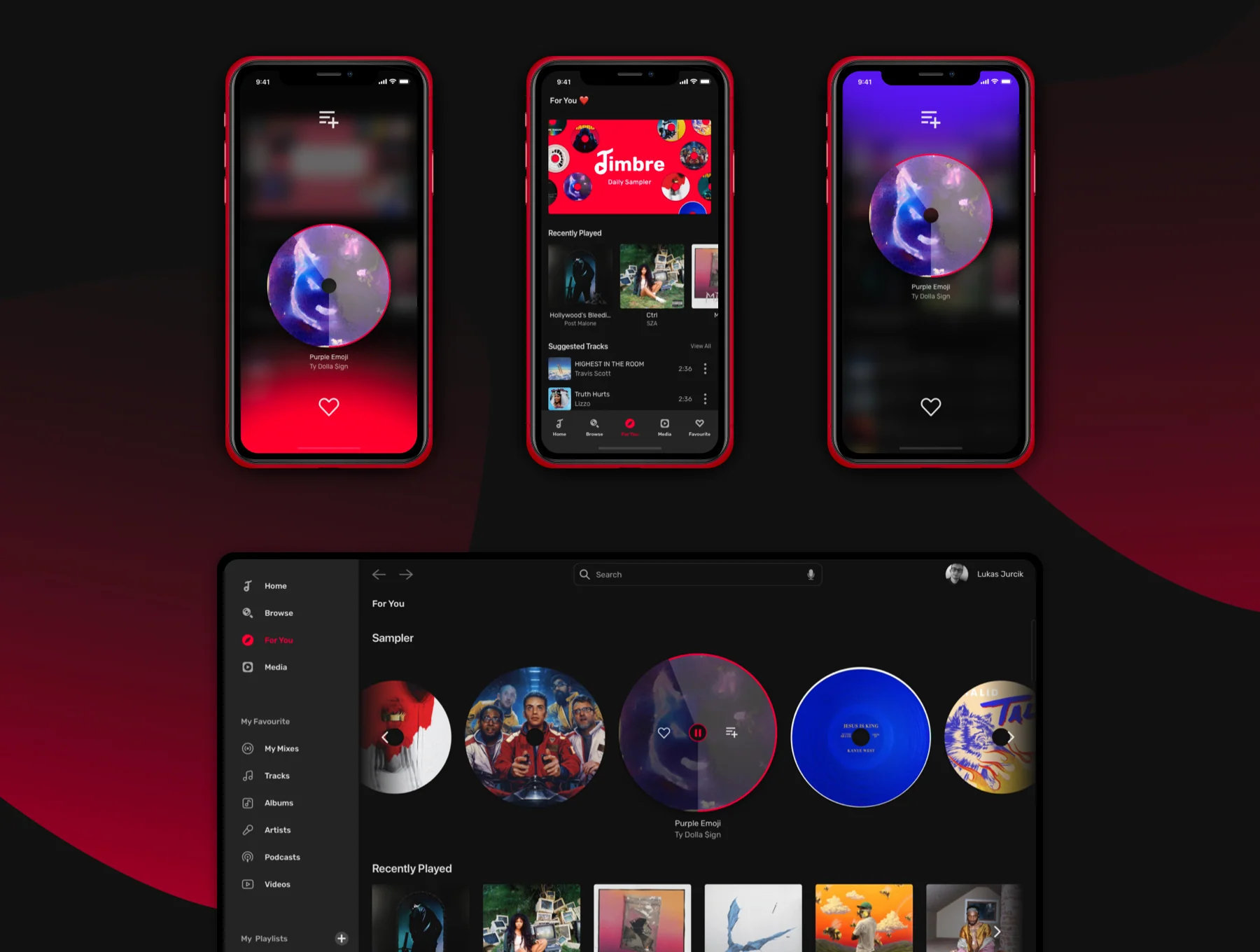 Timbre App - Music App with Design System. 5