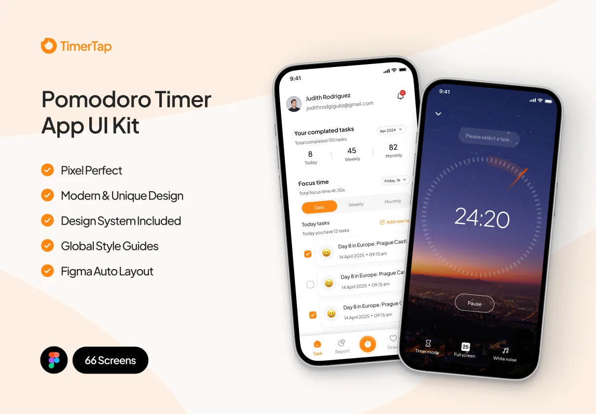 TimerTap - Pomodoro timer app
