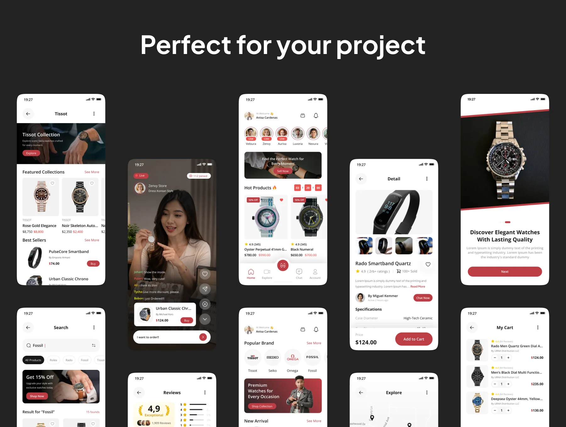 Timoré - Watch Shop App IOS UI Kits 5