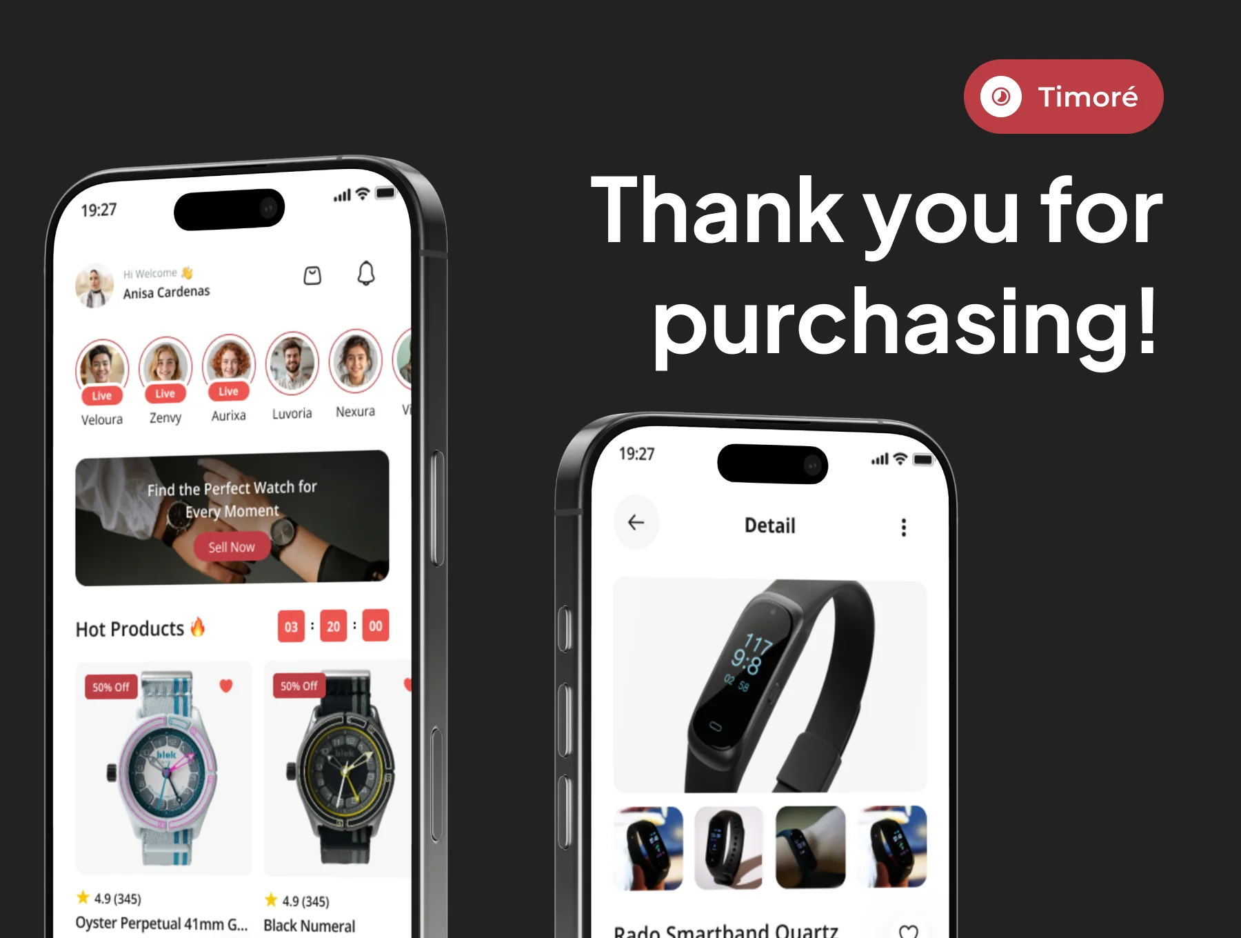 Timoré - Watch Shop App IOS UI Kits 6
