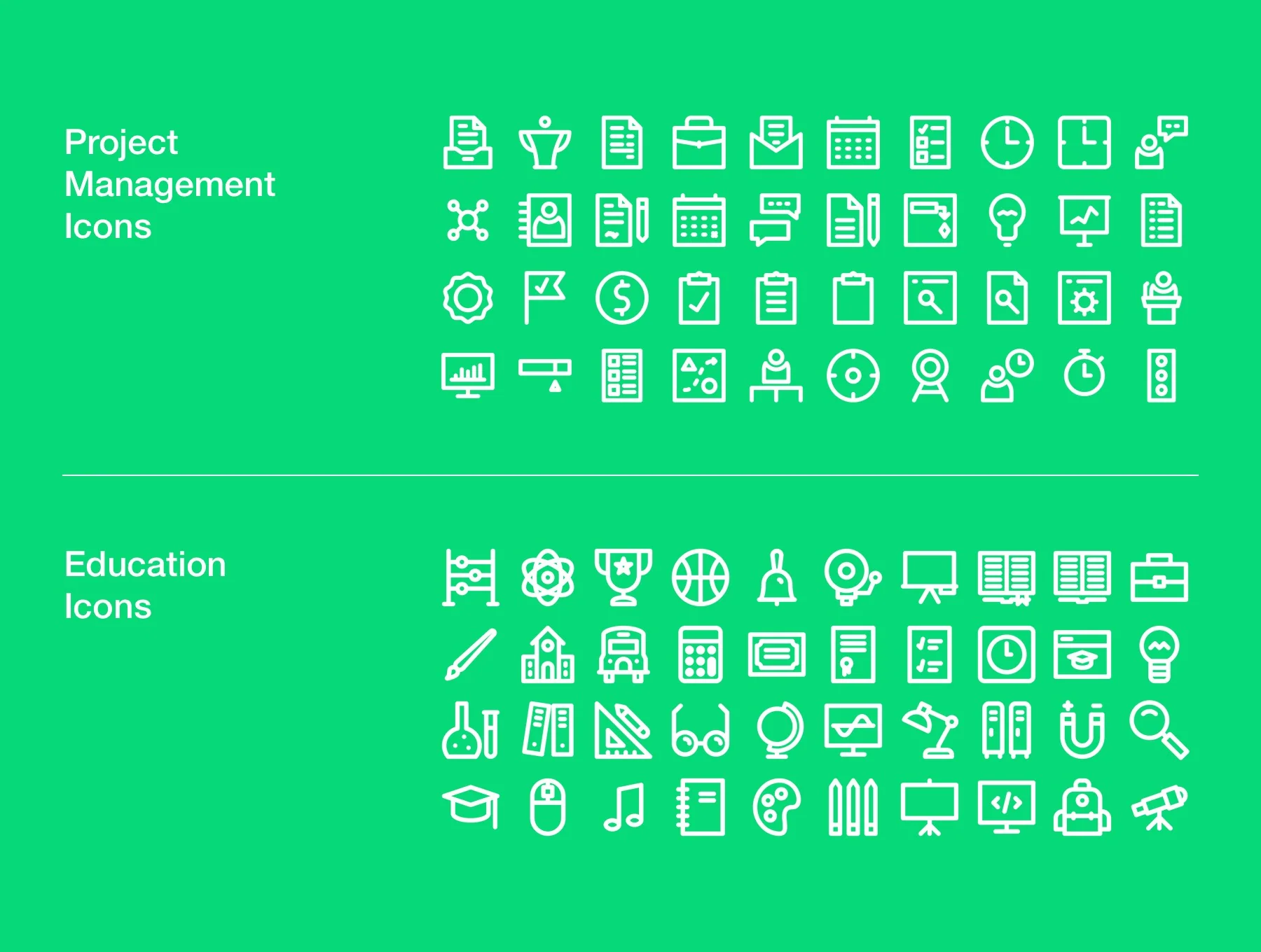 Tiny Line Icons – 1900+ Bundle 4