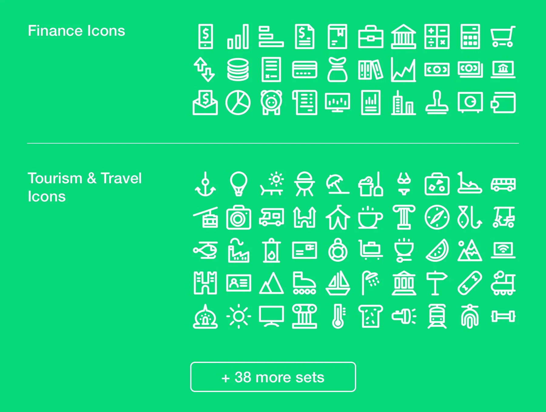 Tiny Line Icons – 1900+ Bundle 5