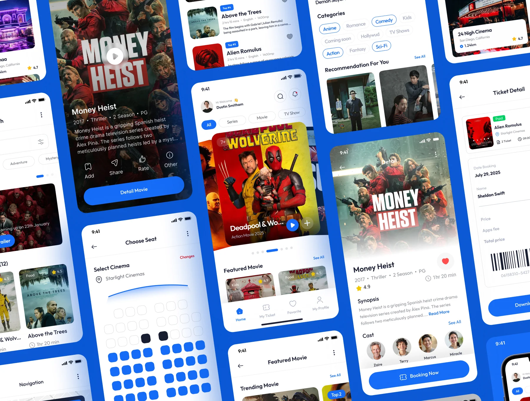 TixHub -  Ticket Movie Booking Mobile App UI Kits 5