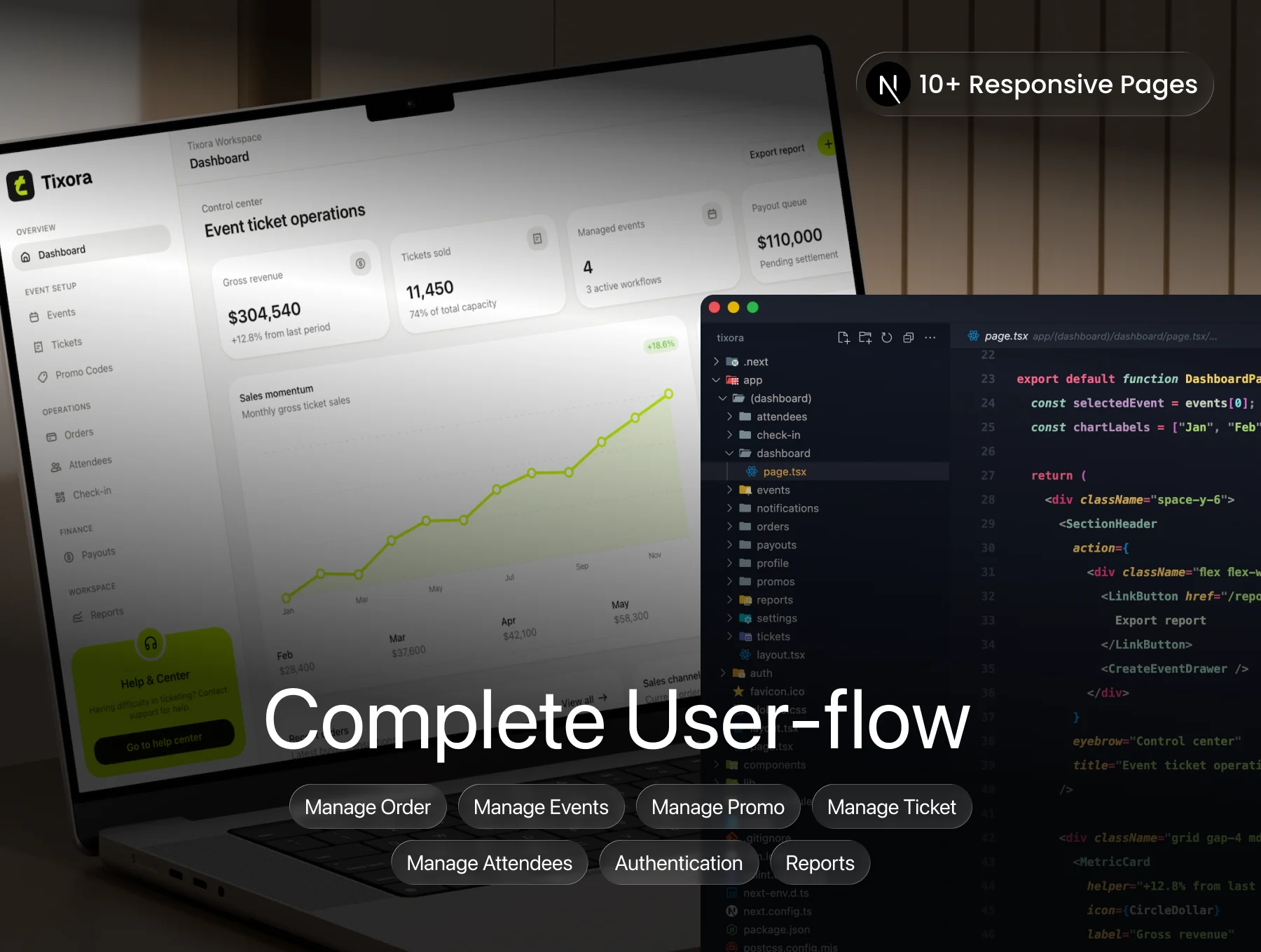 Tixora - Event Ticket Dashboard 3