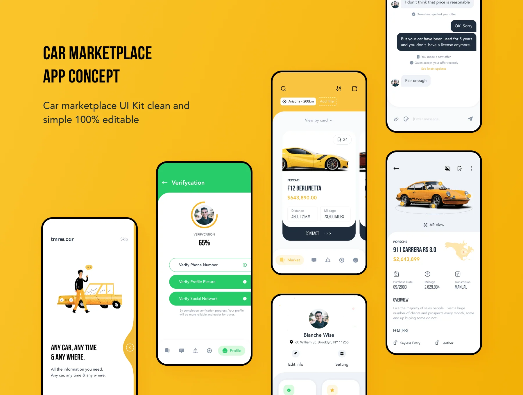 tmrw.car - Car Marketplace UI Kit