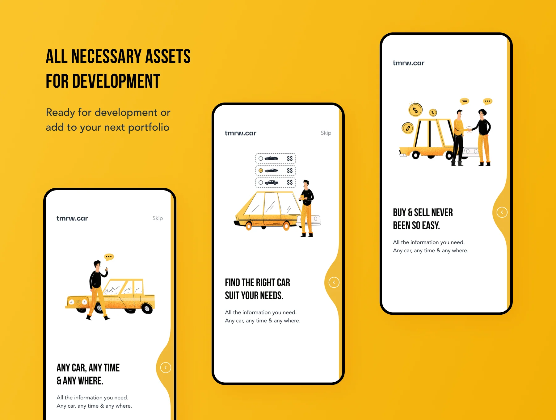 tmrw.car - Car Marketplace UI Kit 3