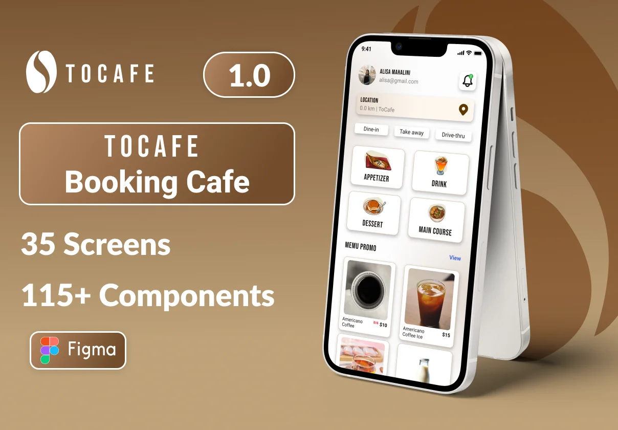 TOCAFE - App UI Kit