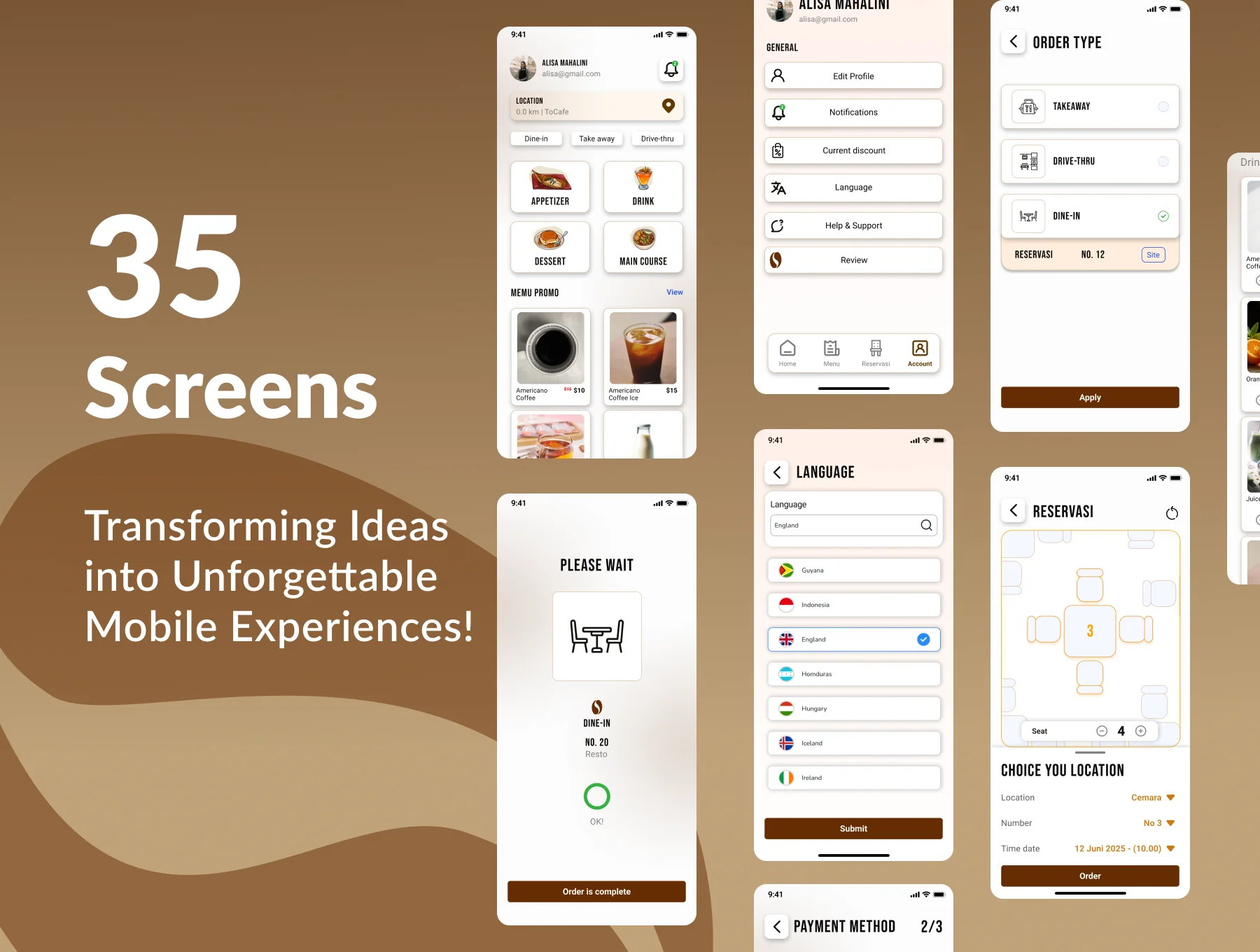 TOCAFE - App UI Kit 2