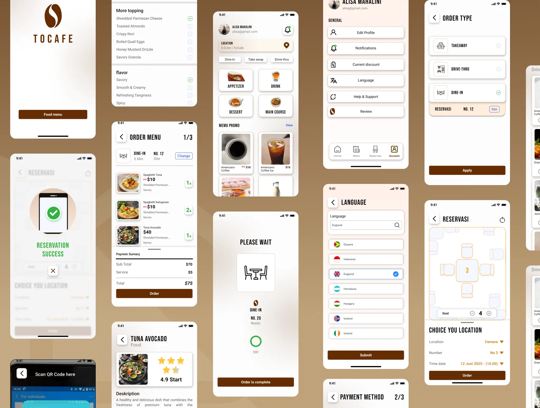 TOCAFE - App UI Kit 5