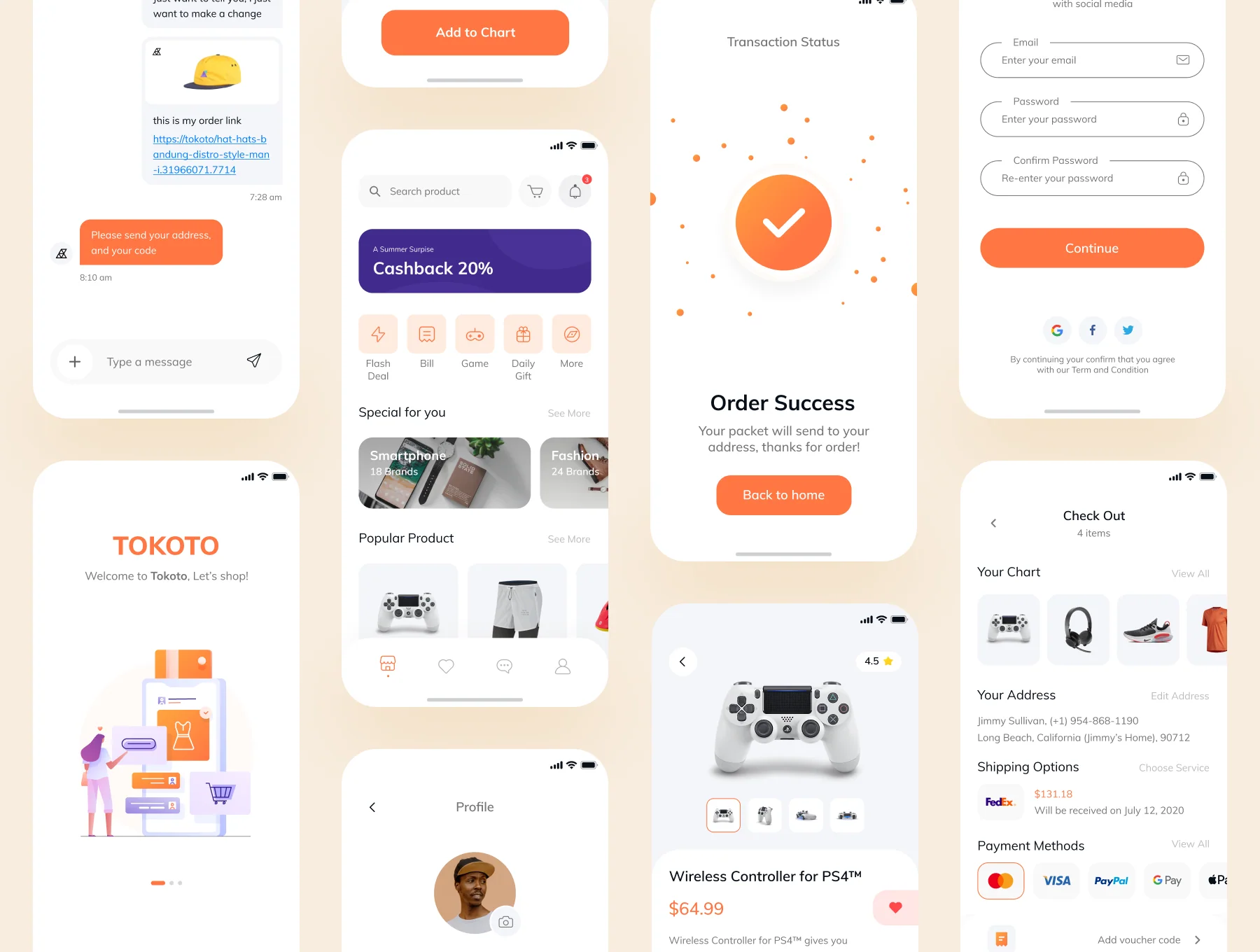 Tokoto - E-Commerce UI KIT 5