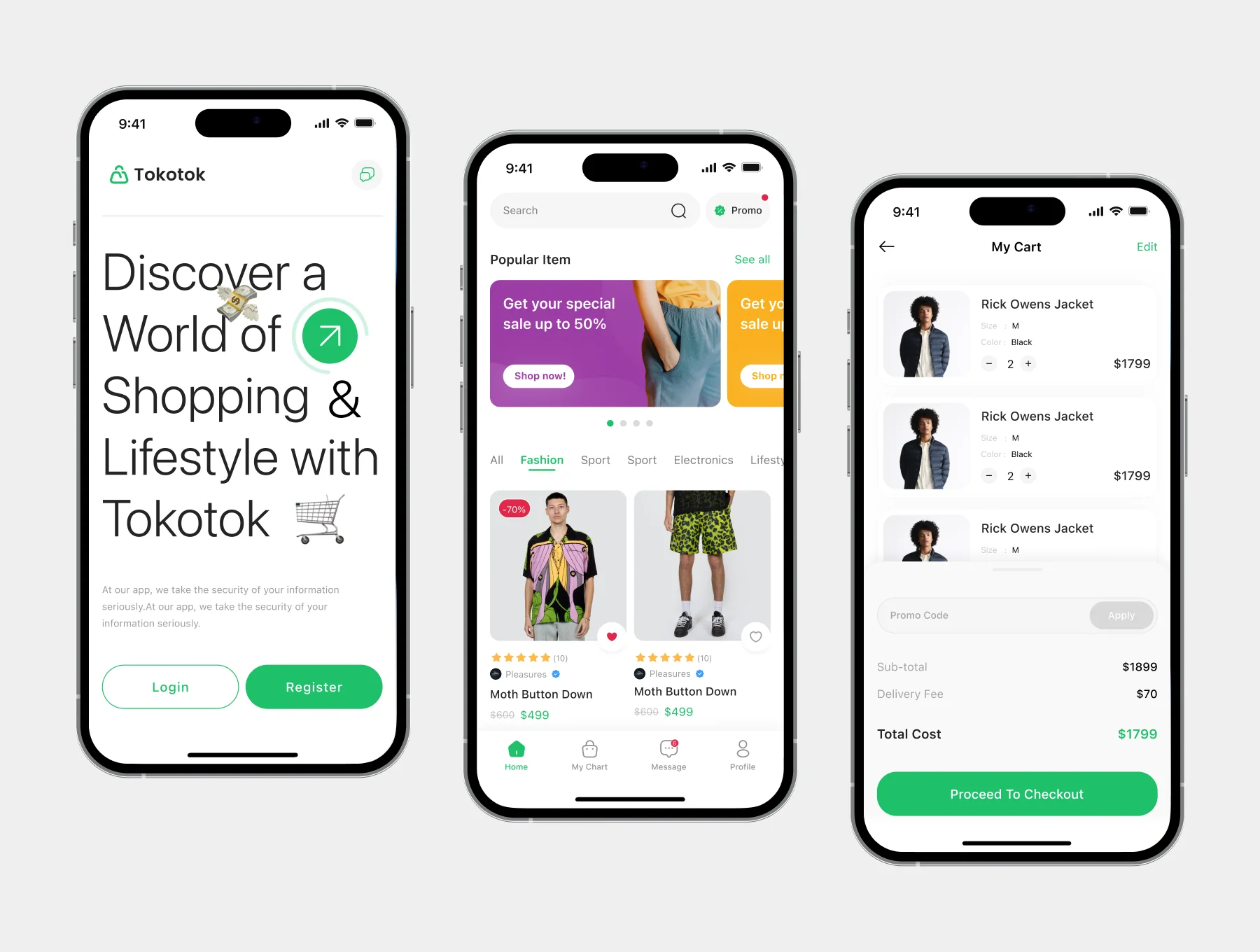 Tokotok - Ecommerce App UI KIT 9
