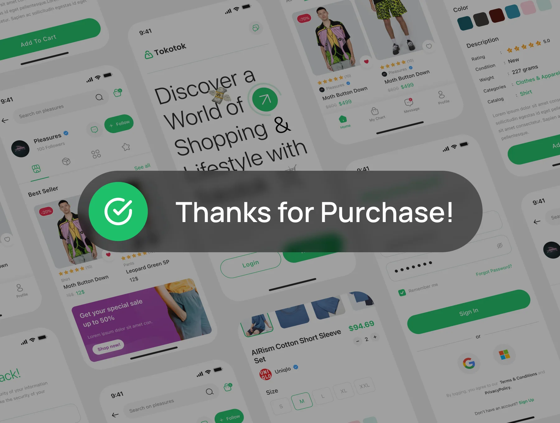 Tokotok - Ecommerce App UI KIT 10