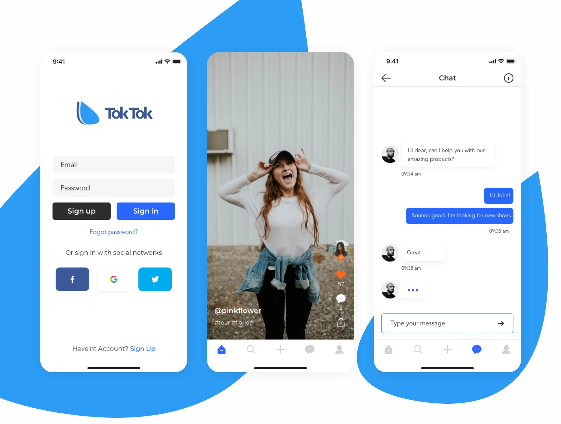 TokTok Social UI Kit 6