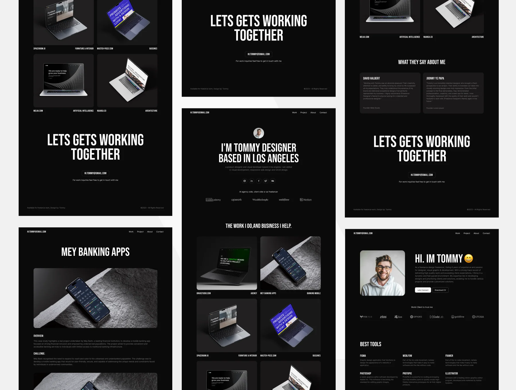 Tommy - Personal Portfolio Website Template 4