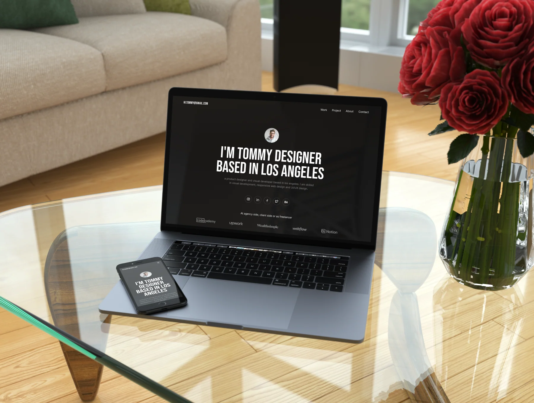 Tommy - Personal Portfolio Website Template 5