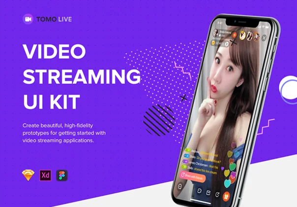TOMO Video Live-streaming app UI Kit