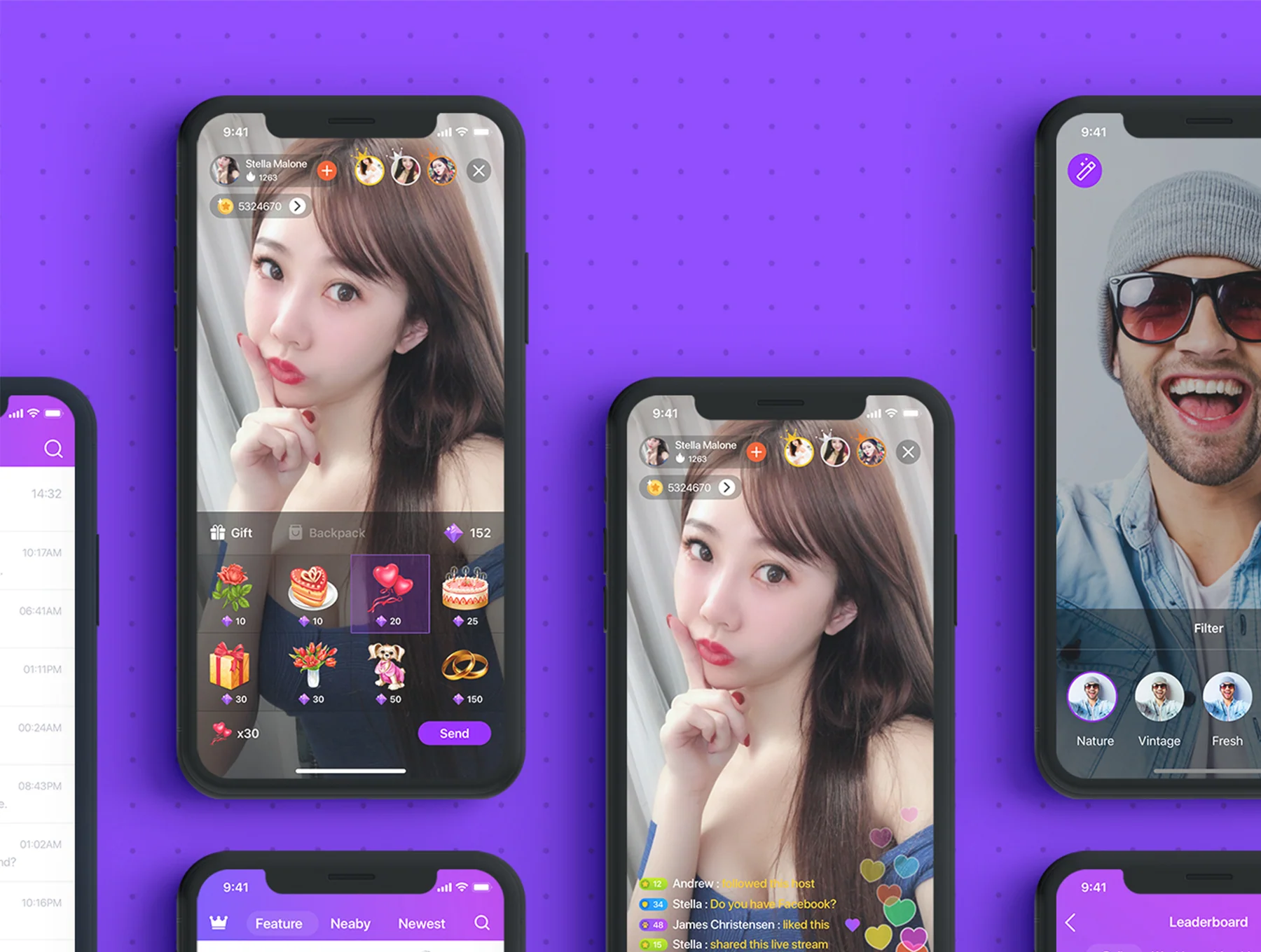 TOMO Video Live-streaming app UI Kit 4