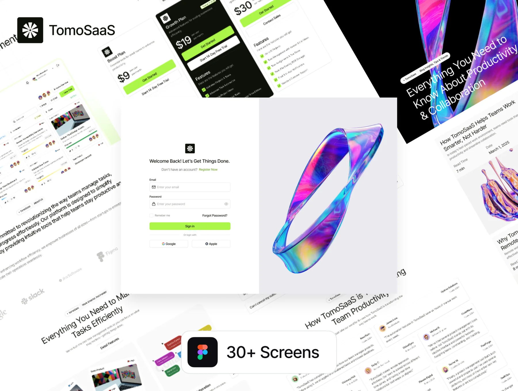 Tomo - Task Management SaaS - Website SaaS UI Kit 4