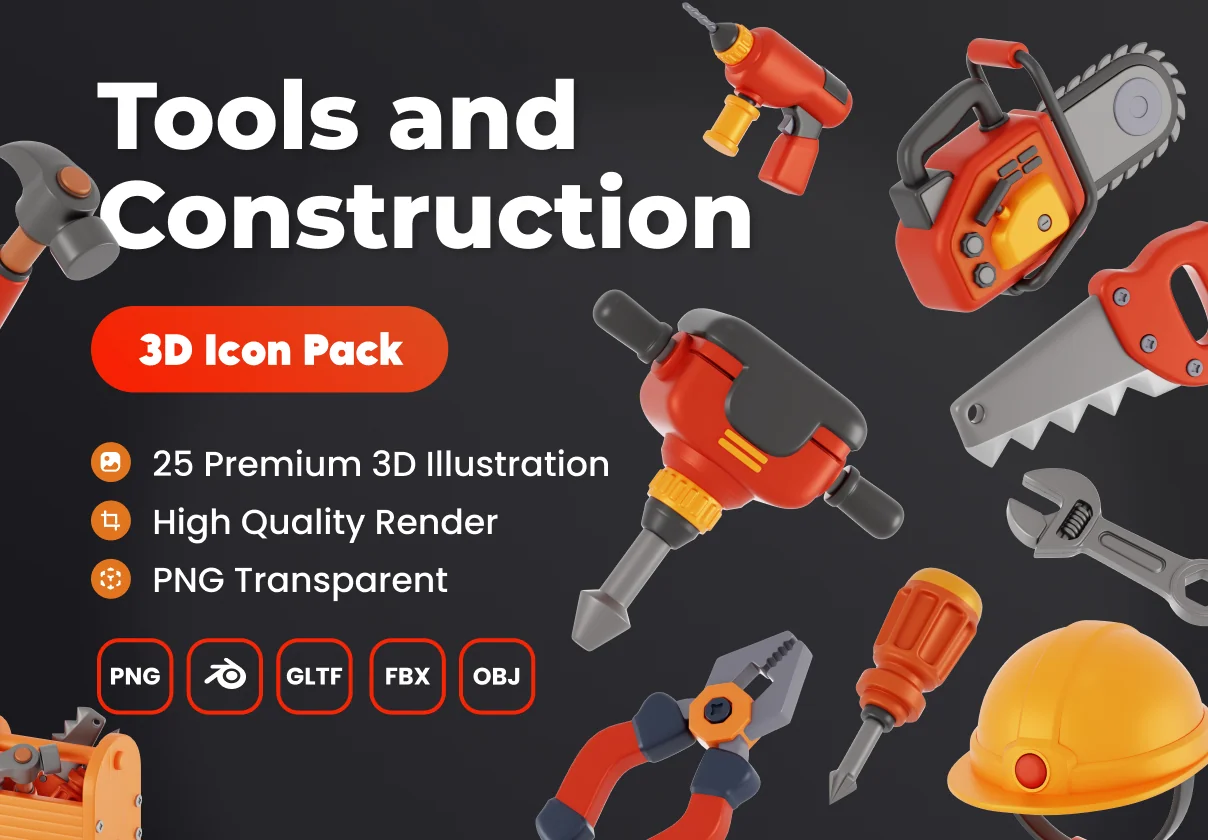 Construction 3D Illustrations