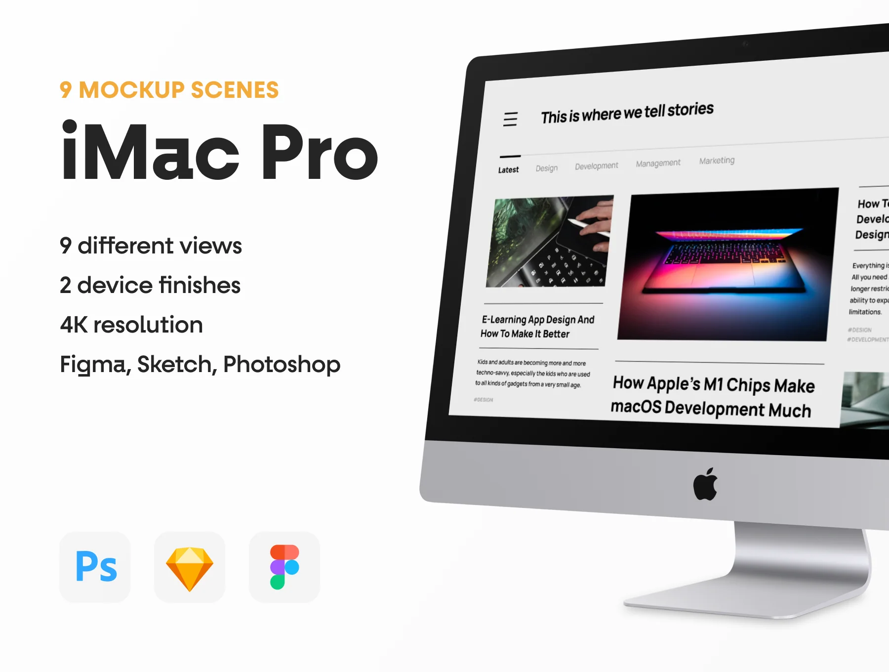 Top 9 iMac Pro Mockups