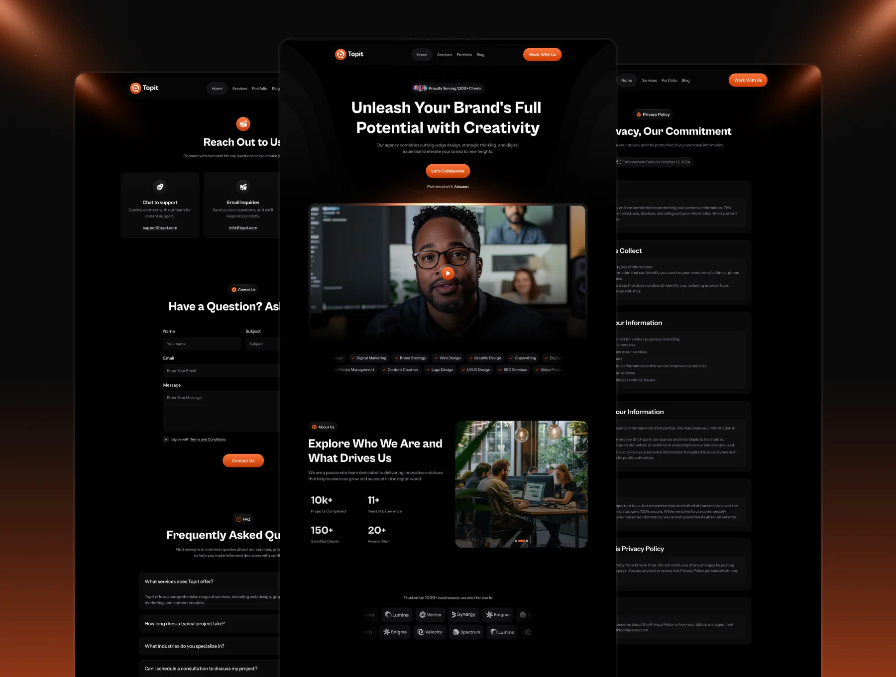 Topit - AI Agency Landing Page