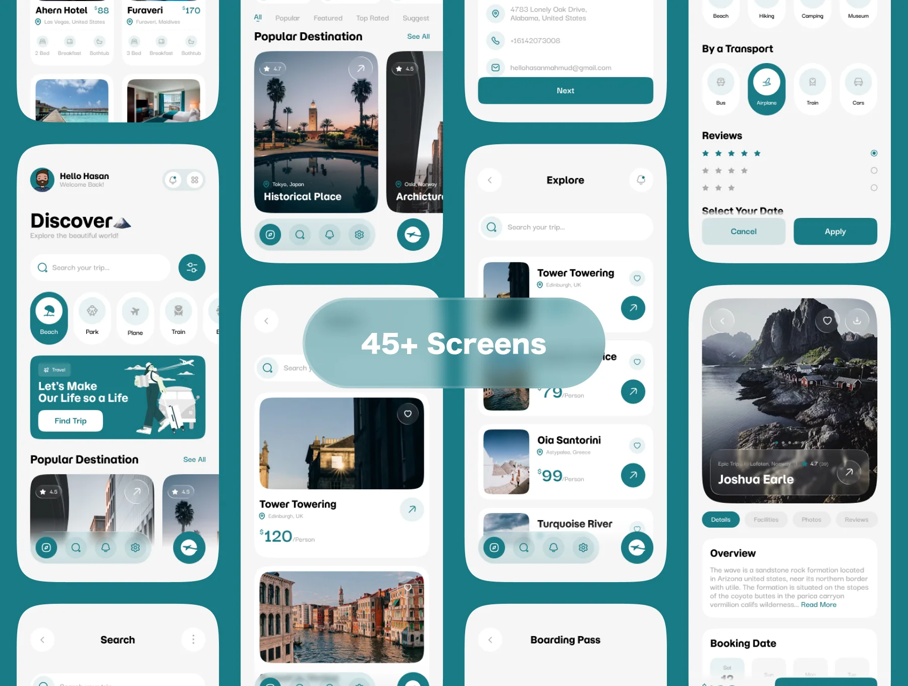ToureGo - Travel Mobile App UI Kit 4